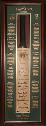  Signed - The Captain's Choice - The Bob Simpson Collection - Cricket - Blazed In Glory - 1