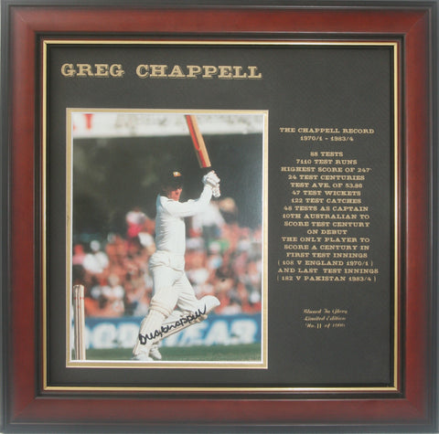  Signed - Greg Chappell - Print - Blazed In Glory