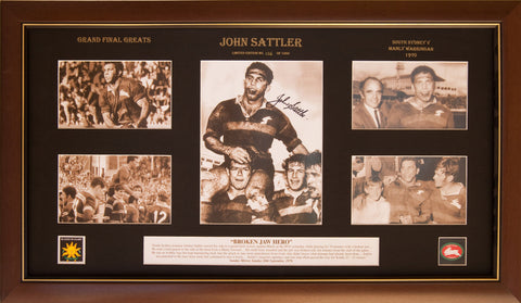  Signed - John Sattler - Broken Jaw Hero - Print - Blazed In Glory - 1