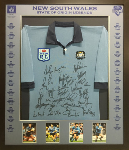 Signed - New South Wales Legends - Rugby League - Blazed In Glory - 1