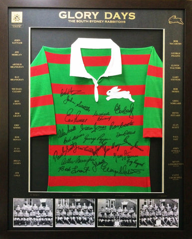  Signed - South Sydney Rabbitohs Glory Days - Rugby League - Blazed In Glory - 1