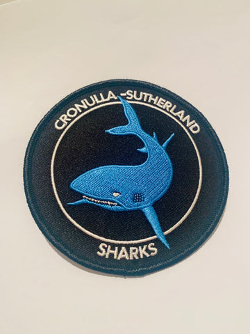 Cronulla Sutherland Sharks iron on