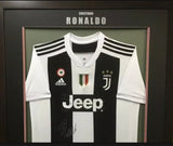 Cristiano Ronaldo Juventus signed and framed jersey